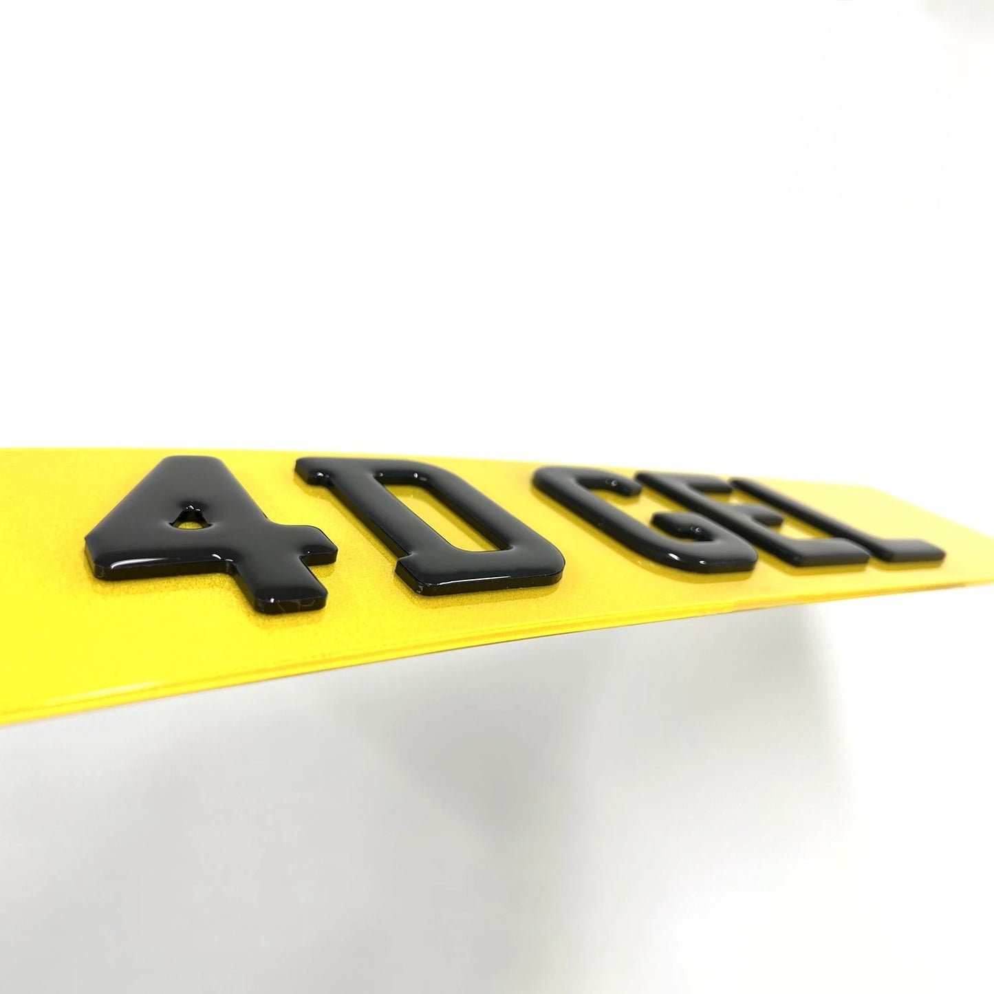 4D Gel Acrylic Number Plates