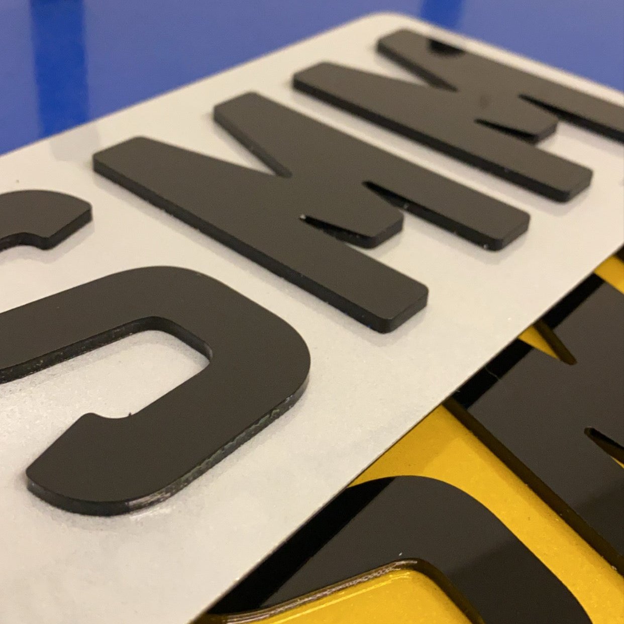 4D 3mm Acrylic Number Plates