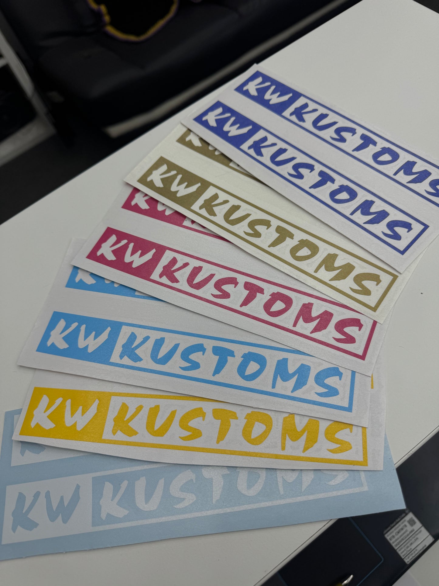 KW Kustoms Stickers